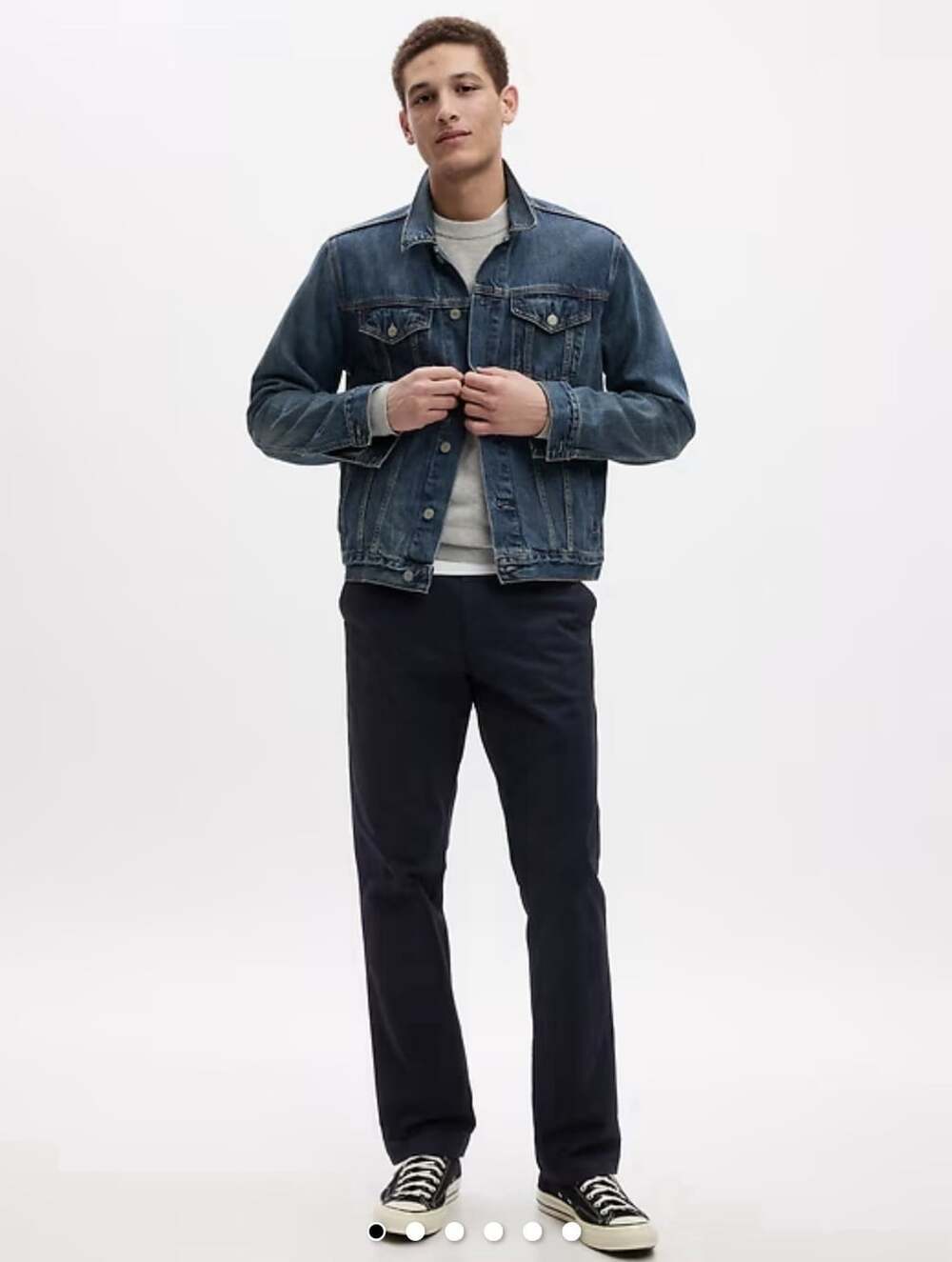 Gap Men’s Navy Modern Straight Khakis, 32 X 30